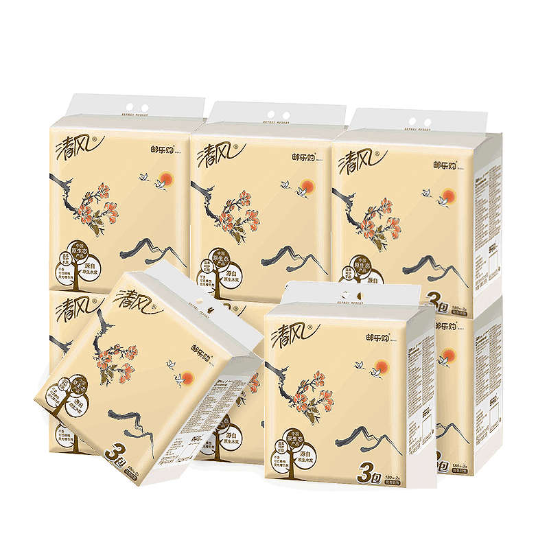 维达卷纸山茶花香4层200克27卷