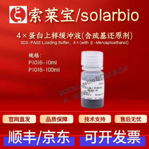 索莱宝solarbio 4×蛋白上样缓冲液(含巯基还原剂) P1016科研实验