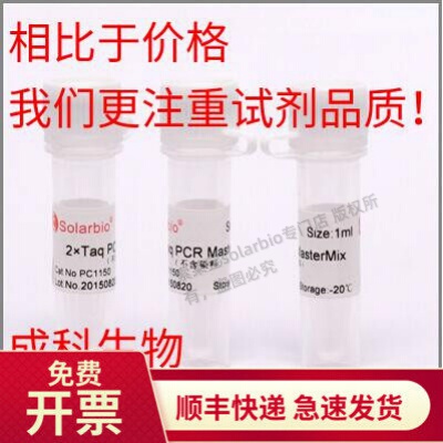 索莱宝 2×Taq PCR MasterMix (不含染料）PCR扩增试剂盒 PCR扩增