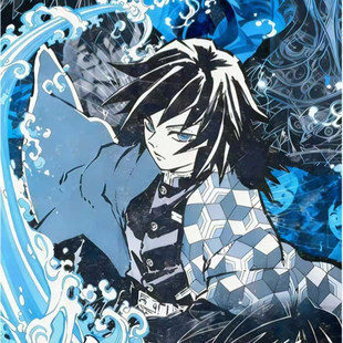 小米文创鬼灭之刃水映墨痕鬼灭放映室第二弹胶片动漫同人二创卡牌