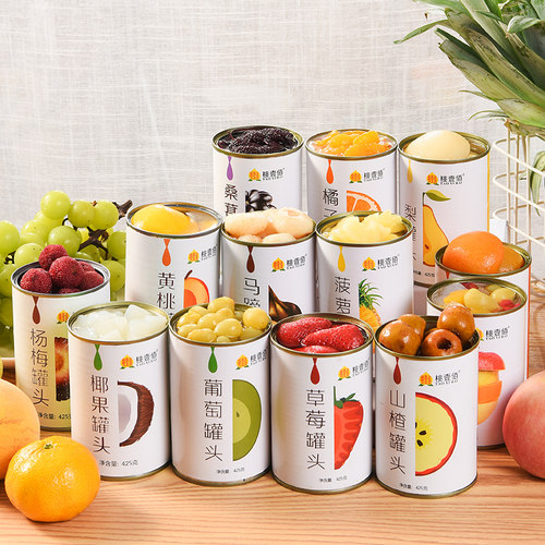 水果罐头整箱混合装13种口味