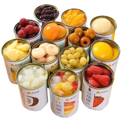 桃壹佰新鲜水果罐头黄桃菠萝什锦