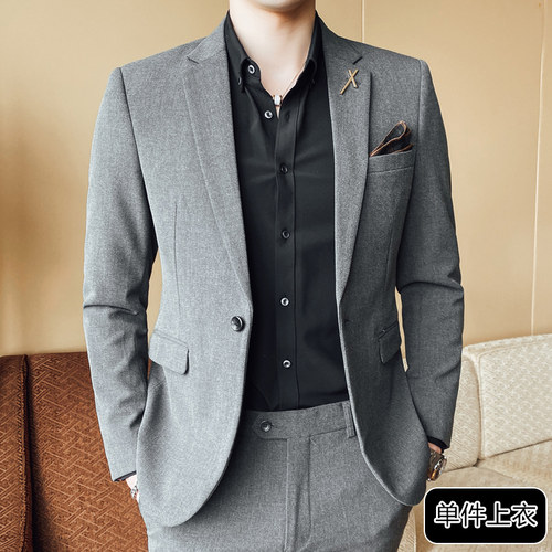 正装休闲修身韩版英伦风男士西服