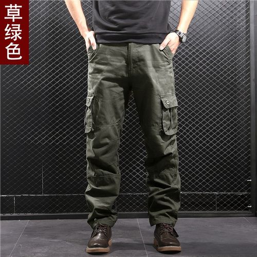 户外工装裤男宽松大码潮流直筒