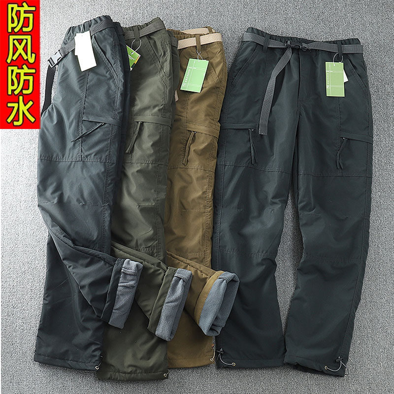 出口德国，防风防水户外加绒软壳裤男冬季休闲裤多袋工装裤男外贸,男装,休闲裤,淘宝优惠券,粉丝福利购,淘宝优惠卷