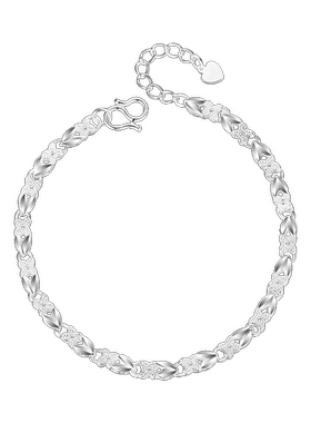 心灵纯银999手链女生520情人节