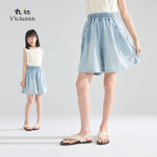 viciusss女童牛仔短裤外穿夏季薄