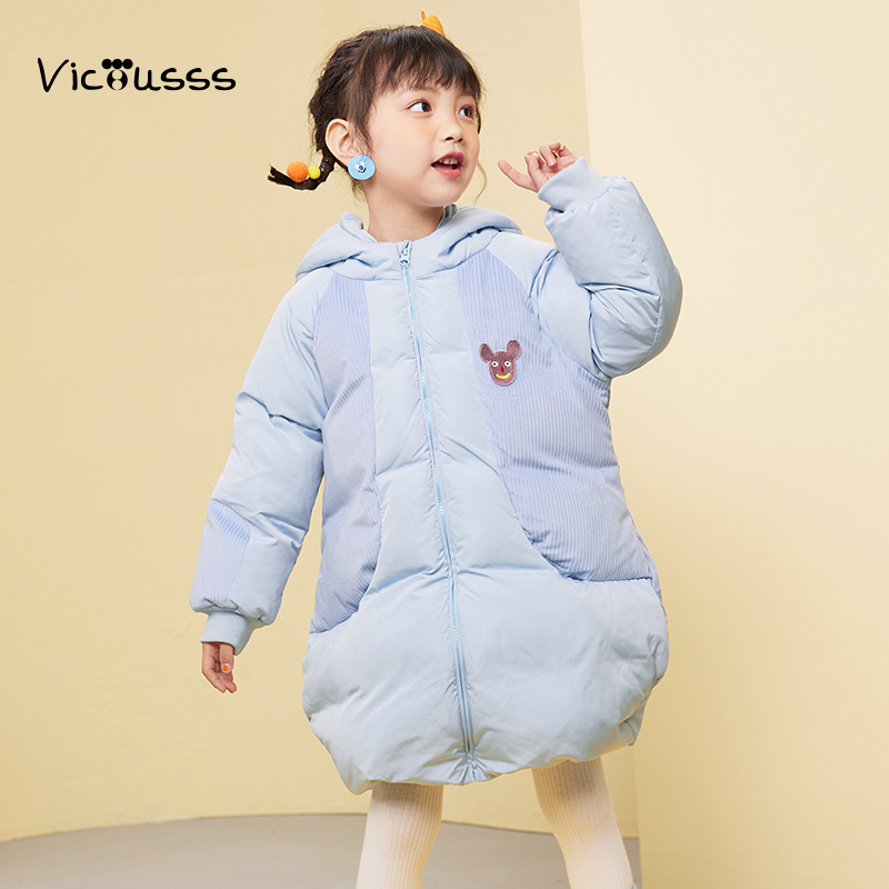 女童加厚羽绒服2025新款冬