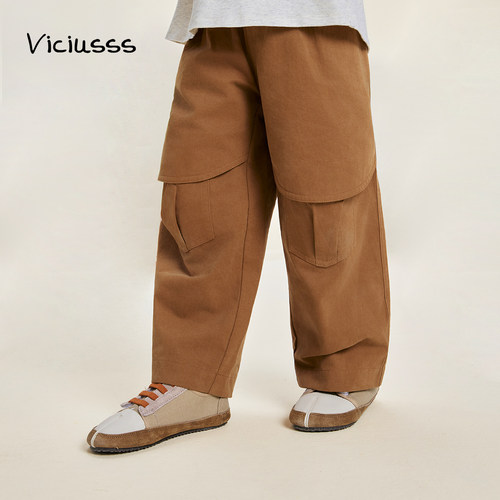 viciusss丸社男童裤子春新款宽松