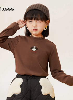 viciusss丸社女童打底衫秋冬2025新款洋气儿童女孩半高领内搭上衣