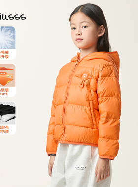 viciusss丸社女童轻薄羽绒服短款2025新款秋冬装儿童连帽保暖外套