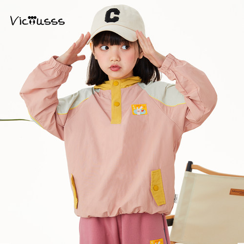 viciusss丸社男女童运动外套春秋