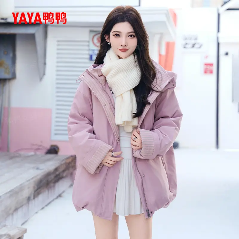 鸭鸭羽绒服女时尚巨好看的厚外套