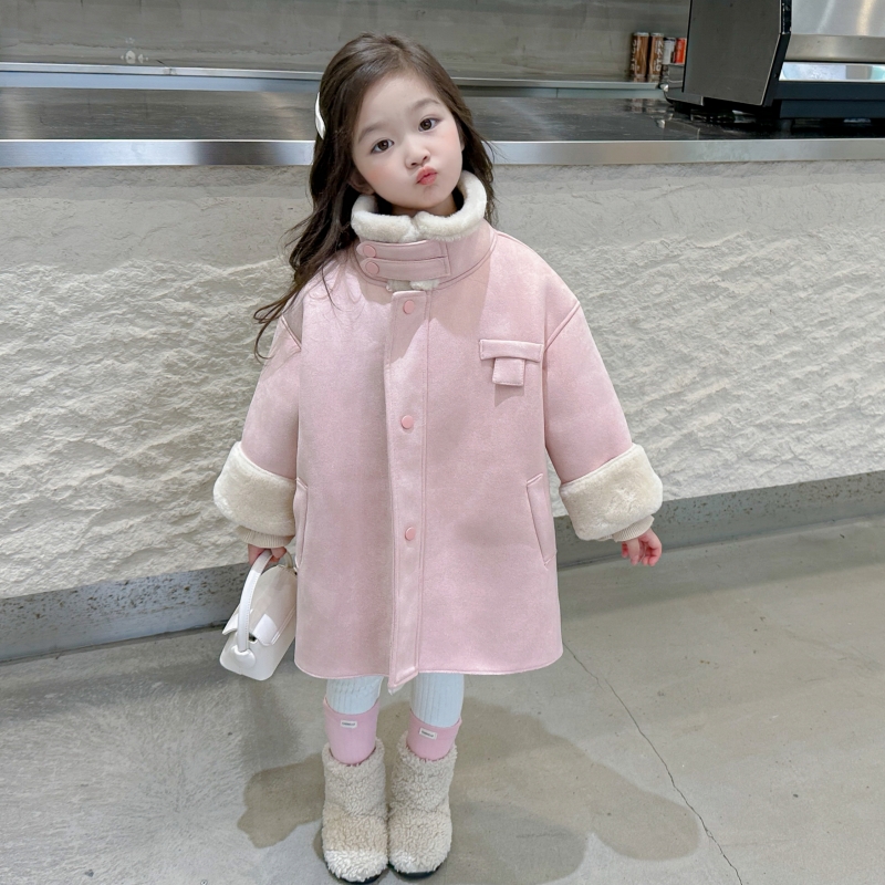 盼盼熊女童皮草冬装外套皮毛一体