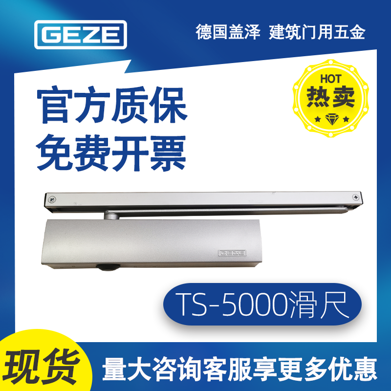 德国GEZE盖泽闭门器TS5000重型滑轨闭门器承重200KG正品可定位