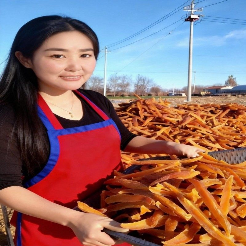 蓟县农家自制无糖无添加红薯干地瓜干原味手工硬嚼劲山芋干番薯干
