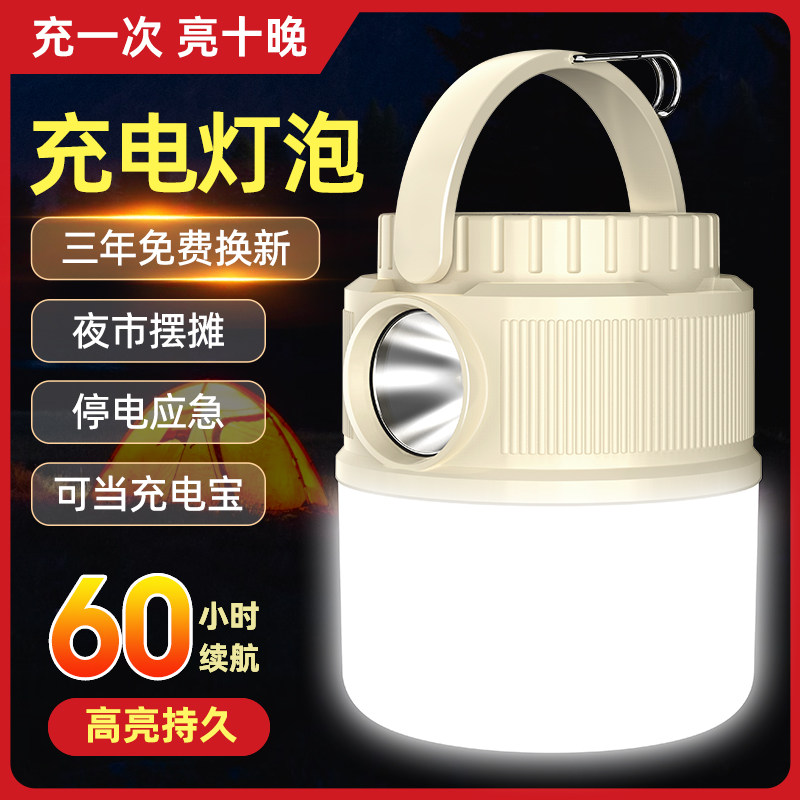 充电灯泡夜市摆摊超亮户