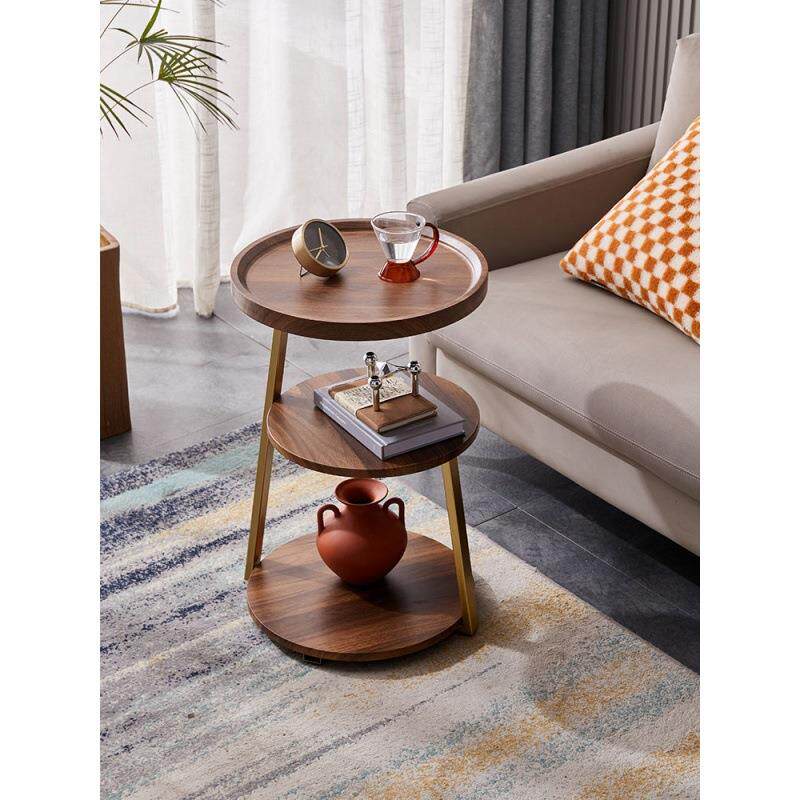 轻奢小户型三层边几客厅家用酒店边桌北欧民宿沙发旁边柜角几茶几