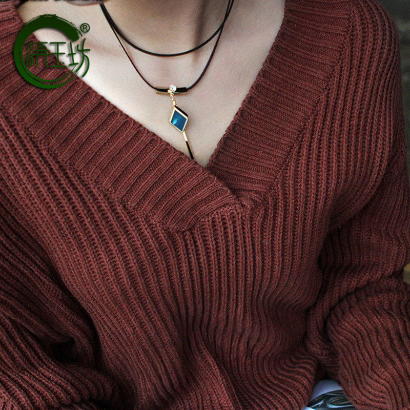 洅玉坊新款洛言乐章双层颈链女项圈锁骨链单品潮流饰品时尚百搭