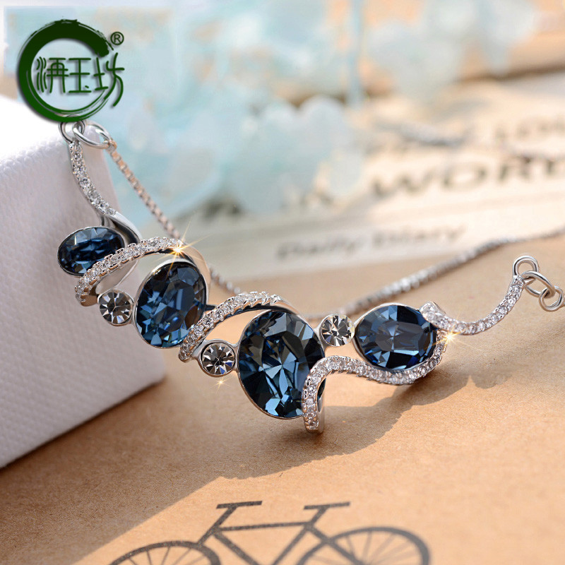 洅玉坊女925銀鏈鎖骨配飾短款鎖骨鏈甜美氣質頸鏈飾品冰雪奇緣在類目 飾品/流行首飾/時尚飾品新, 項鍊中 - 來自Buy2taobao.com提供專業的淘寶代購服務