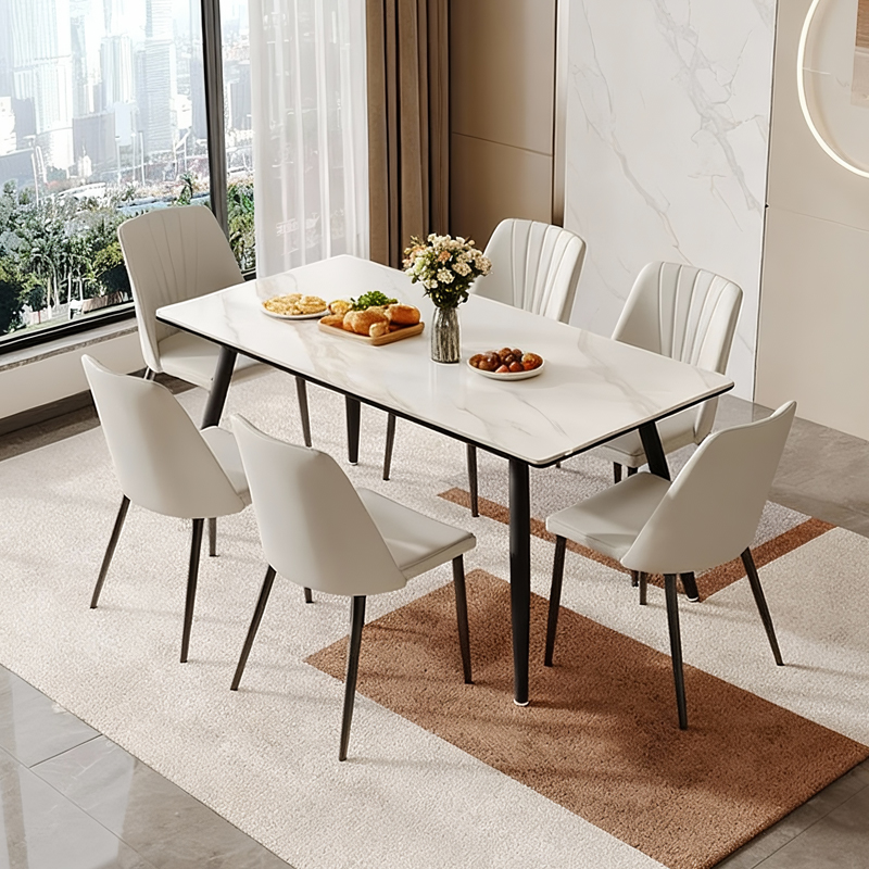 芝华仕岩板餐桌家用小户型PT080