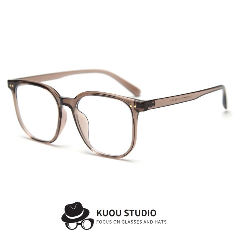 TR90个性多边形大框近视眼镜框潮男女网红素颜平光镜架显脸瘦