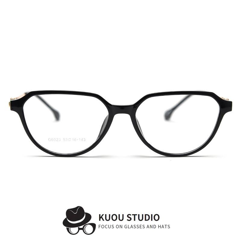 时尚TR90金属嵌钻石欧美近视眼镜框女潮个性平光镜架可配度数