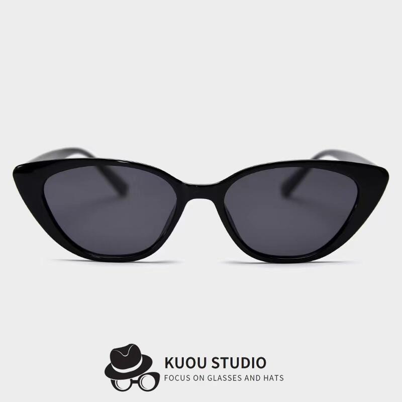 新款欧美猫眼偏光太阳镜潮男女时尚复古墨镜网红街拍Iins