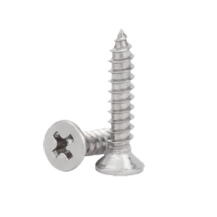 304不锈钢自攻螺丝十字沉头螺丝钉平头自攻丝KA加长木螺钉M4M5-M8