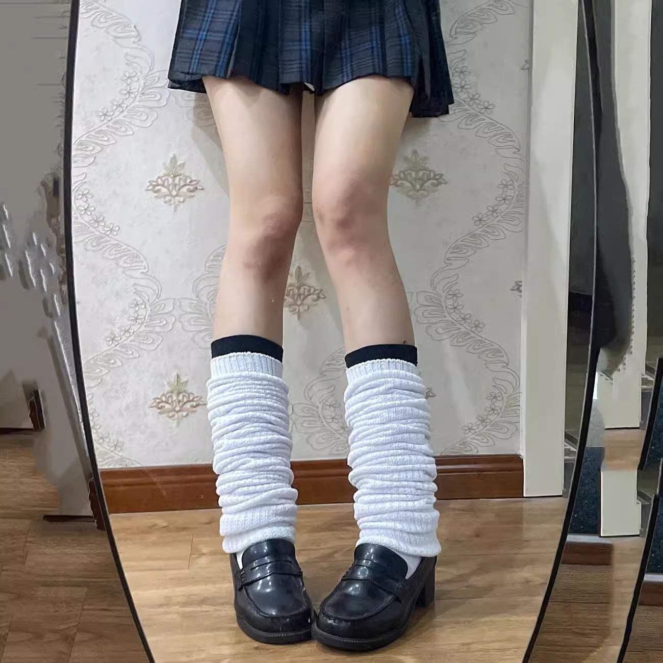 校供大象袜白色袜针织泡泡JK日系袜外贸堆堆袜学生百搭Lolita袜子