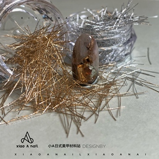 人气搭配定制进口复古金属金银丝线条套装 NAIL 美甲DIY饰 XIAO