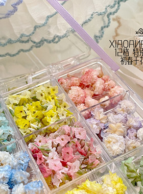 XIAOANAIL初春美甲立体干花饰品