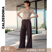 阔腿裤 裤 MODP1301 柔软舒适褶皱西装 CALZEDONIA卡泽意袜女士时尚