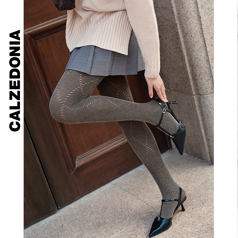 CALZEDONIA卡泽意袜秋冬女士含羊绒连裤袜/加绒连裤袜