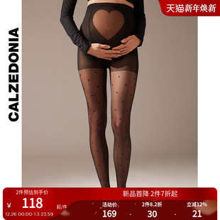 CALZEDONIA卡泽意袜春夏女士30D波点爱心孕妇连裤 袜丝袜LIC065
