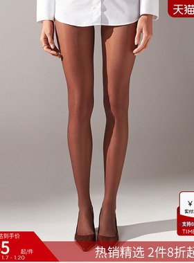 CALZEDONIA卡泽意袜40D莱卡®系列春夏女黑透肤连裤薄丝袜LIC036
