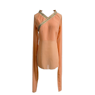 梵之舞古典舞蹈服女飘逸表演出服装甩袖水袖上衣夏辉同款联名俑梦