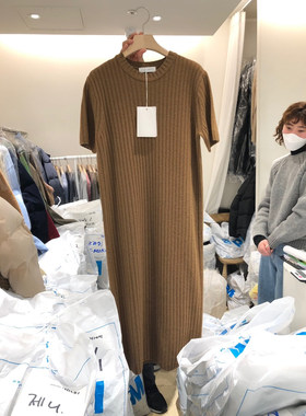 短袖打底裙女针织连衣裙