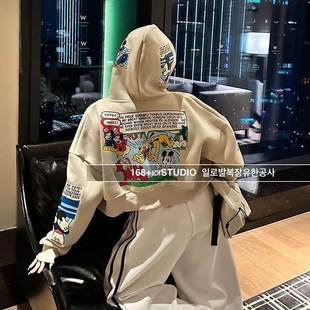 连帽开衫短款卫衣外套女2026新款爆款春秋款卡通米奇印花上衣洋气