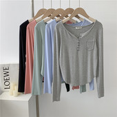 基础款 T恤 现代舞蹈服练功服上衣女古典舞中国舞爵士舞基训服长袖