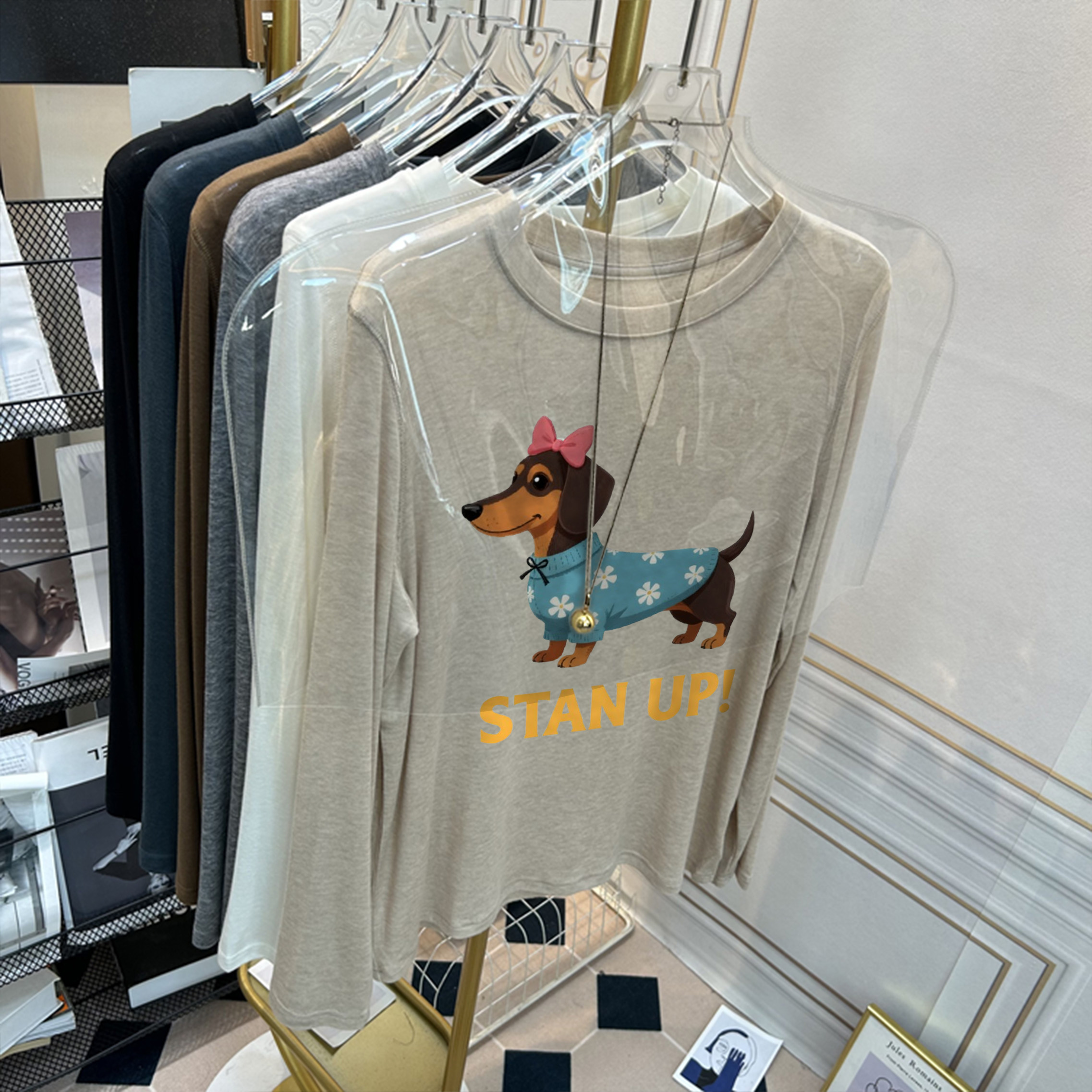 软糯圆领羊毛打底衫2025新款女士秋冬季修身爆款加绒加厚t恤内搭