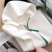 拉链连帽卫衣短外套春季 修身 卫衣 秒瘦20斤 卫衣居然能这么显瘦