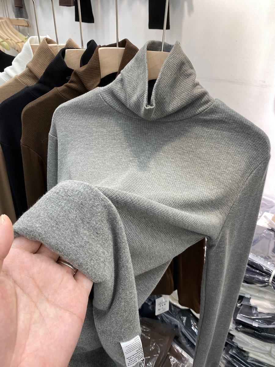 纯色百搭显瘦T恤上衣厚