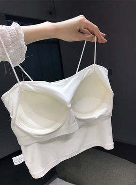 背心女防走光抹胸西装内搭上衣夏