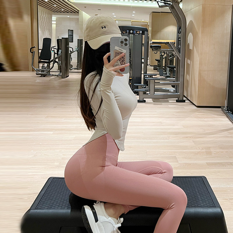 瑜伽服长袖上衣女带胸垫2026超火新款绝美运动健身套装训练服秋冬,运动服/休闲服装,健身衣,淘宝优惠券,粉丝福利购,淘宝优惠卷