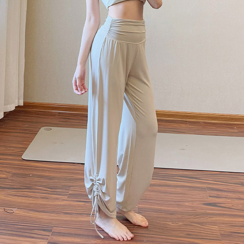 宽松内观流瑜伽裤女运动裤灯笼裤绝美舞蹈普拉提健身服套装秋冬