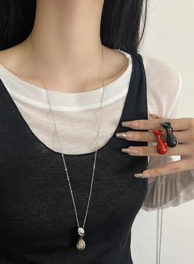 韩国博主同款净水瓶子吊坠项链女