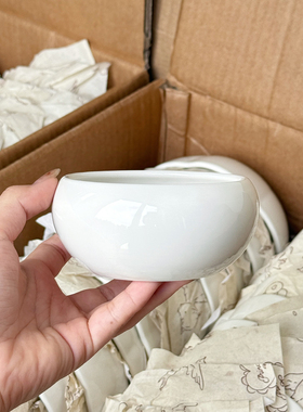 德化白瓷家用精致小圆碗碟酱油碟家用蘸料碟火锅油碟醋碟儿童辅食