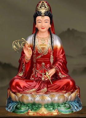 观世音菩萨佛像树脂摆件