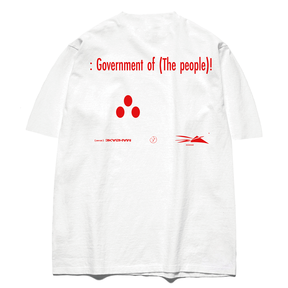 3KASHAM标语青年人民的政府t恤